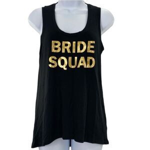 EXPRESS Black Bride Squad Tank Top